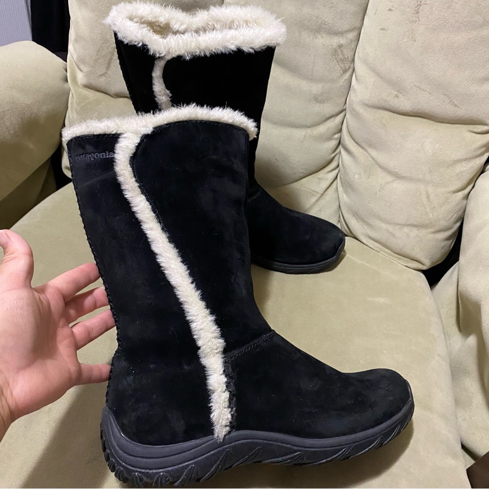 Patagonia Lugano Waterproof Suede Mid-Calf Boots 8.5